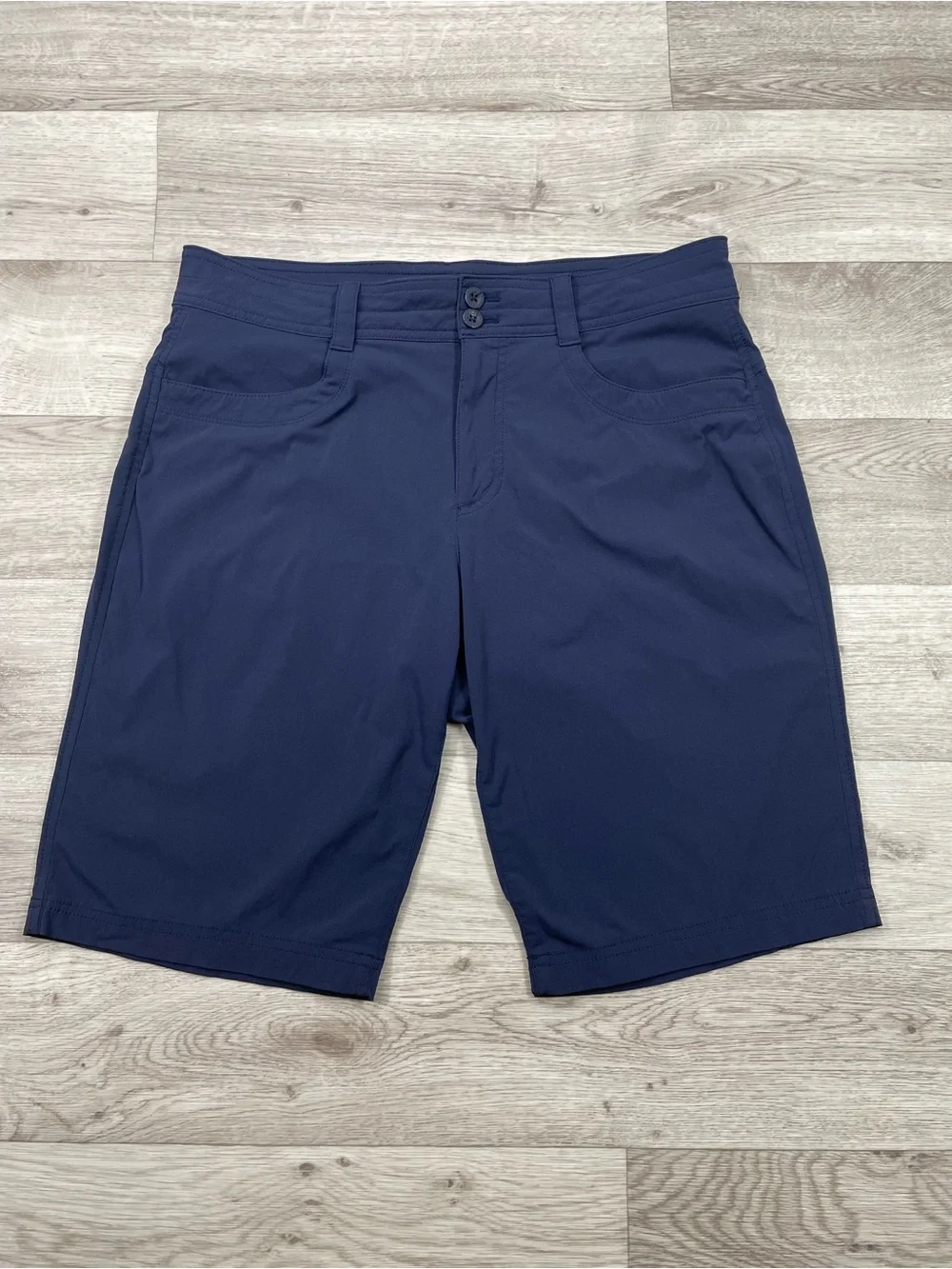 Eddie Bauer Navy Women's Bermuda Performance Active Hiking Outdoor Shorts